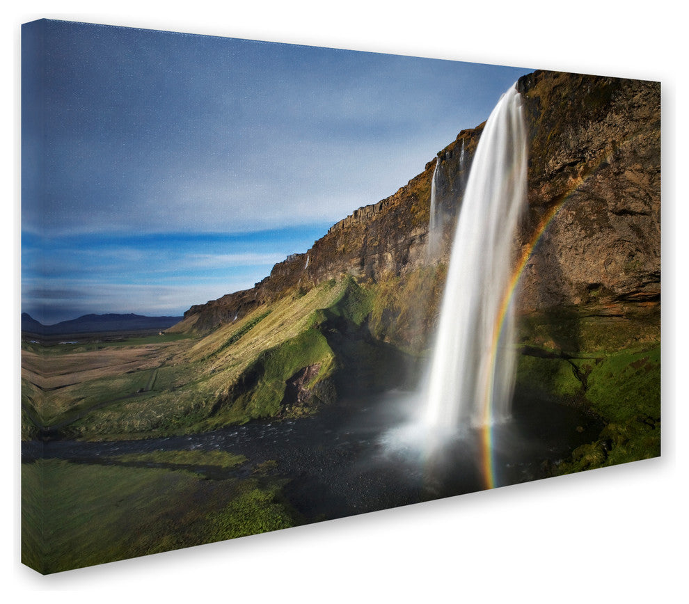 Bragi Ingibergsson 'Seljalandsfoss' Canvas Art, 32x22