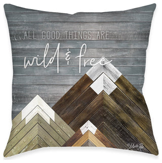 All Good Things Outdoor Decorative Pillow, 18"x18"