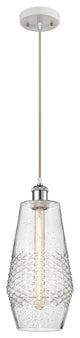 Innovations 516-1P-WPC-G684-7-LED 1-Light Mini Pendant, White, Polished Chrome