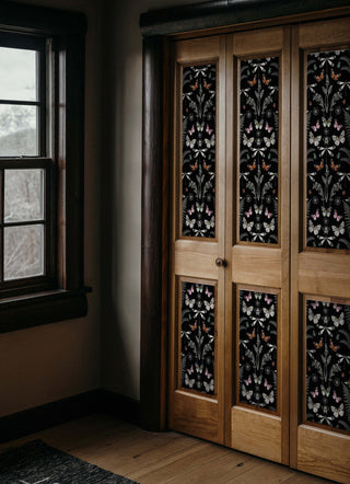 Hidden Treasures Black Peel and Stick Wallpaper