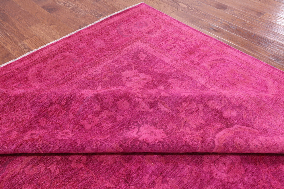 10' 0" X 13' 9" Full Pile Overdyed Hand Knotted Rug - Q12855