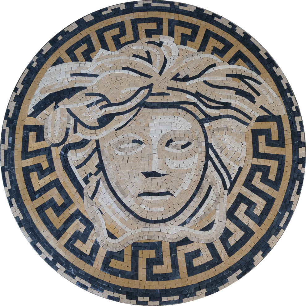 Mosaic Medallion - Ancient Versace Medusa