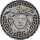 Mosaic Medallion - Ancient Versace Medusa