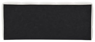 Carlin Upholstered Bed, Cream, Queen, Chenille Fabric