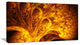 Magical Yellow Psychedelic Tree, Abstract Art on Canvas, 32x16