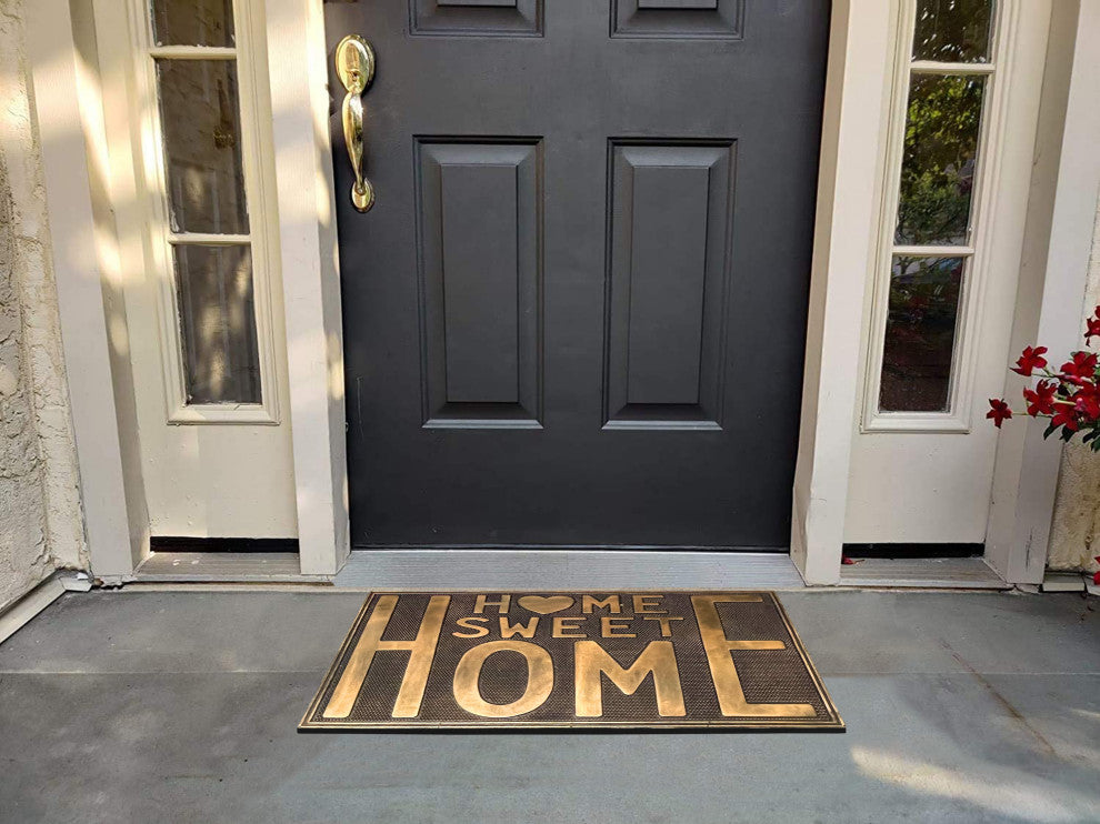 A1HC Rubber Pin Home Welcome Door Mats 18"X30", Home Sweet Home