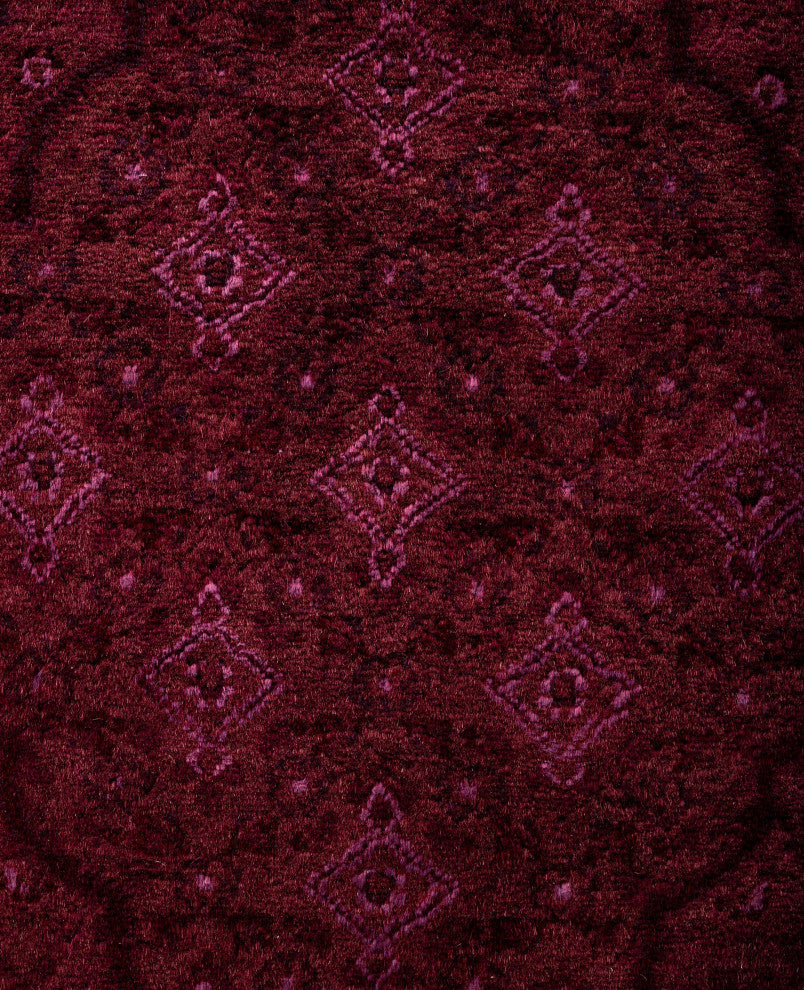 Overdyed One-of-a-Kind Hand-Knotted Area Rug Pink, 6' 1" x 9' 4"