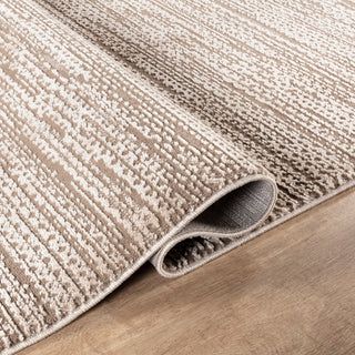 High-Low Preston Brown/Beige Rug, Brown, 10'x14'