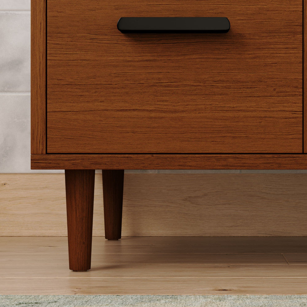 The Darby Bathroom Vanity, Teak, 48", Single Sink, Freestanding