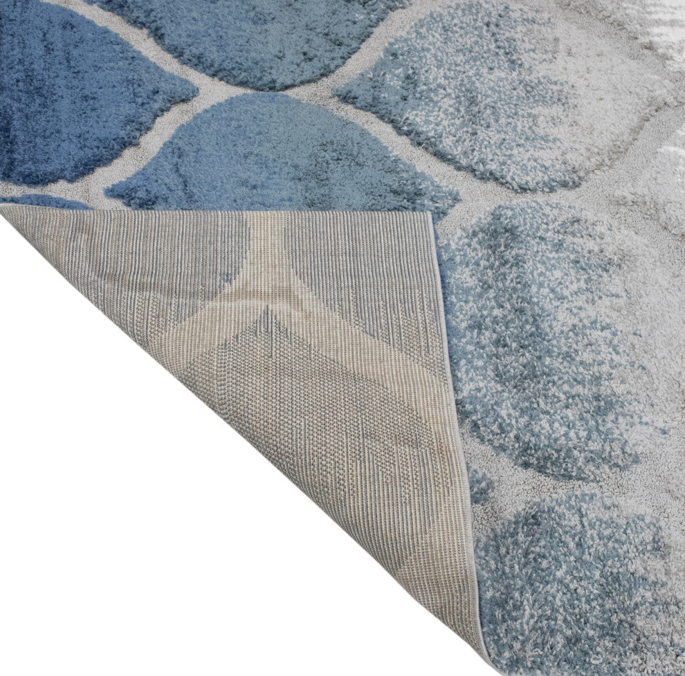 Noori Rug High-low Theron Blue/Grey Rug