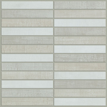 Shaw CS71V Tessuto Stacked Mosaic - 12" x 12" Sheet Rectangle - Warm