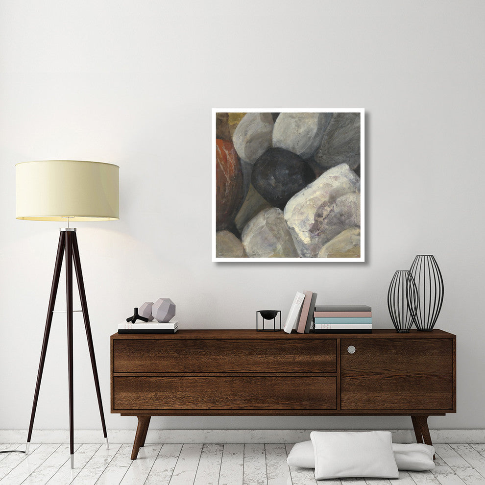 "Black Rock" Digital Paper Print by Albena Hristova, 38"x38"