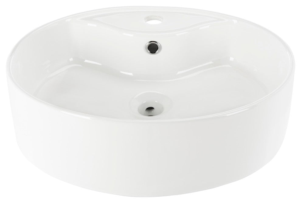 Safavieh Brook Porcelain Ceramic Vitreous Oval 20" Bathroom Vessel Sink