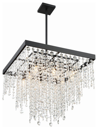 Winham 8-Light Black Forged Chandelier