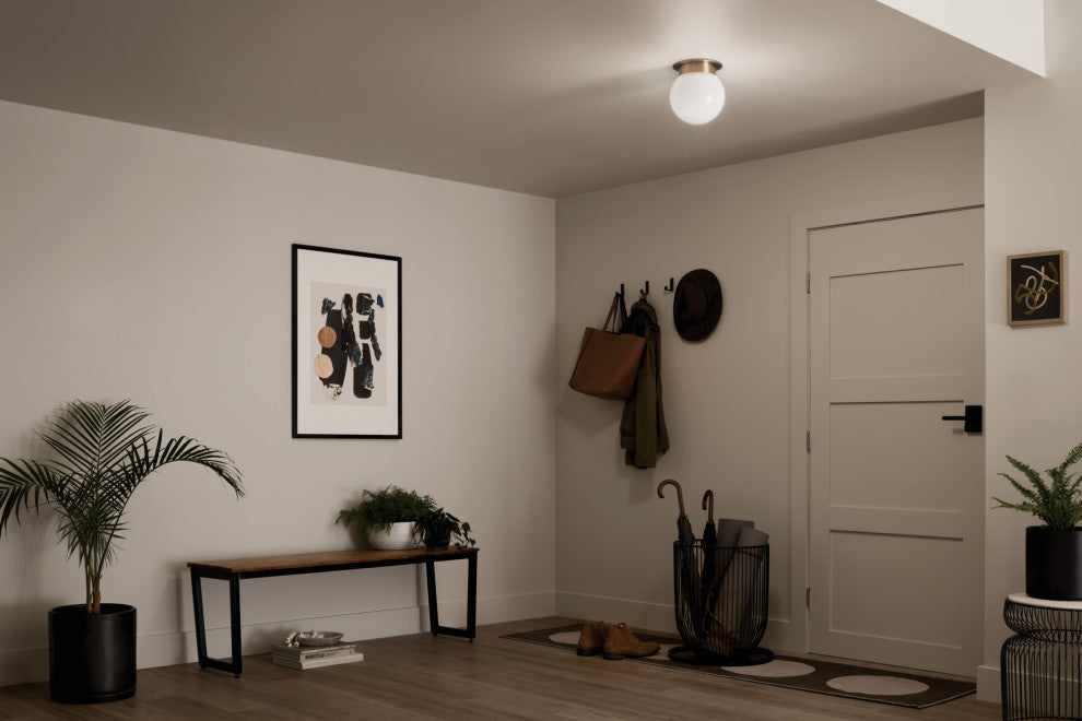 Albers 1 Light Flush Mount Light, Champagne Bronze