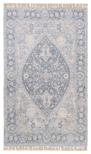 Surya Sivas SVS-2302 8'x10' Rug, Pale Blue/Navy/Beige/Camel/Khaki/Cream