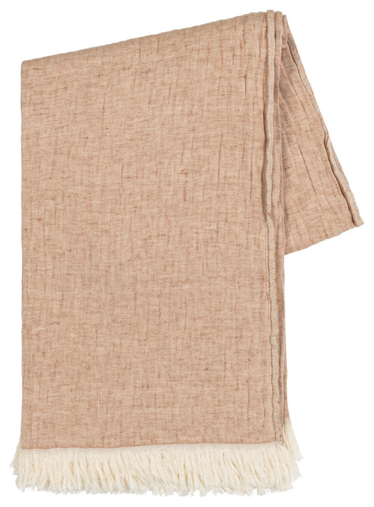 Soho Cotton/Linen Throws, Rust
