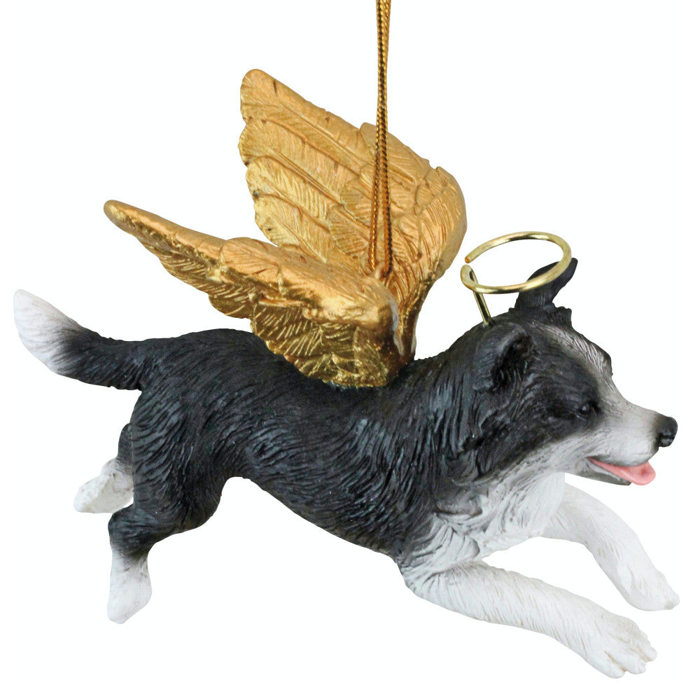 Angel Border Collie Ornament