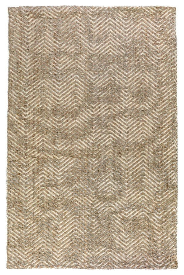 Classic Home Herringbone Natural/Ivory Rug, 8'x10'