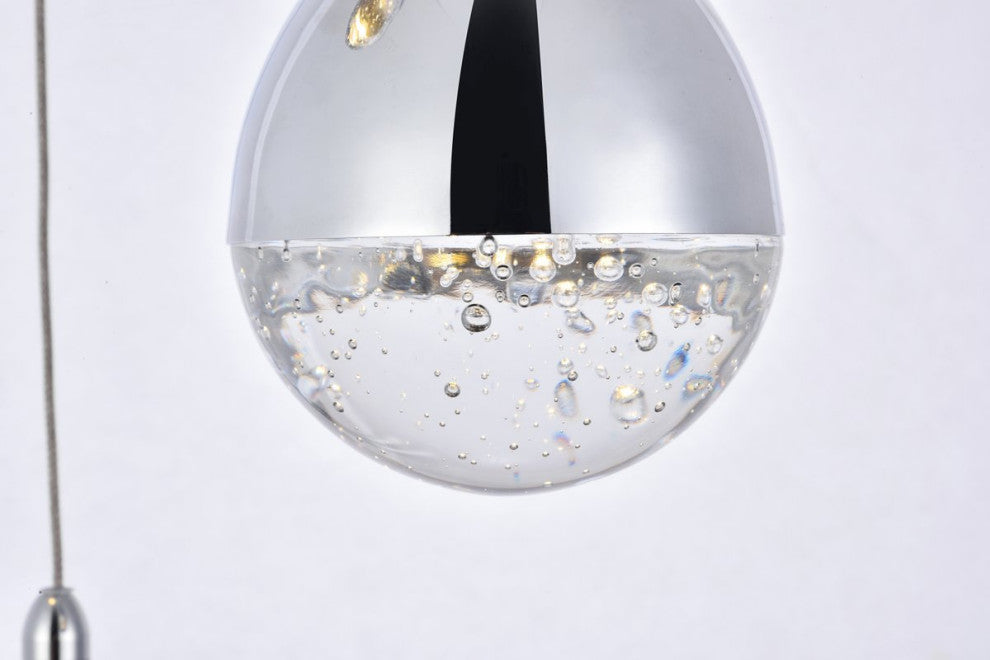 Contemporary Chrome 3-Light Chandelier