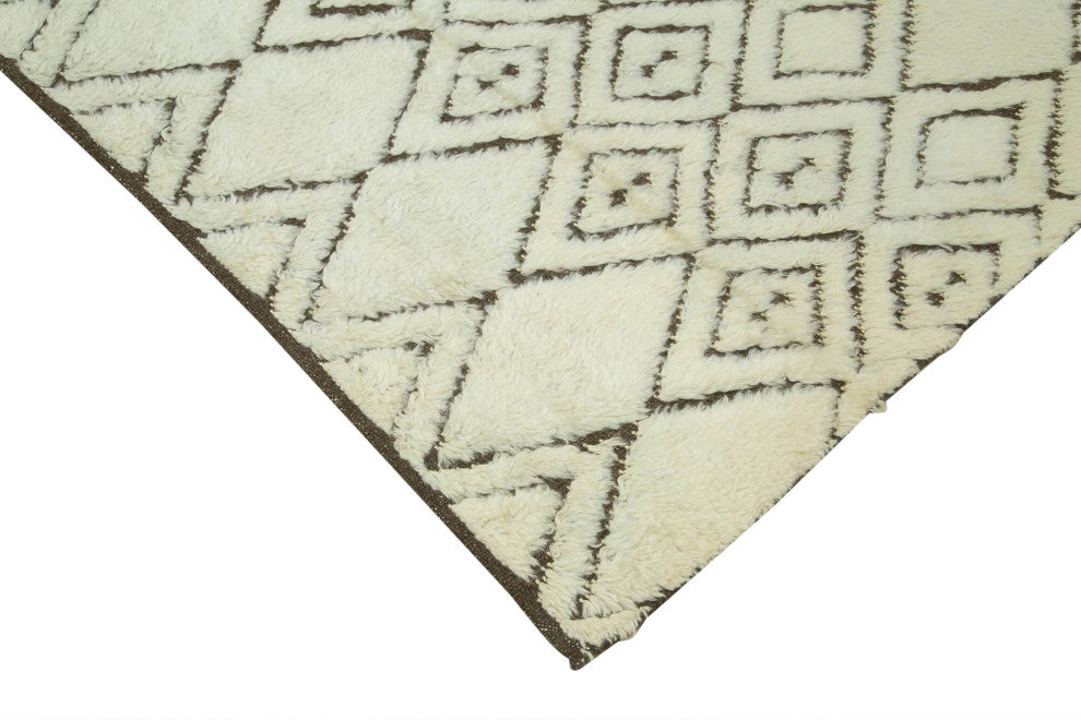 Rug N Carpet - Handmade Unique 7' 9'' x 9' 7'' Moroccan Area Rug