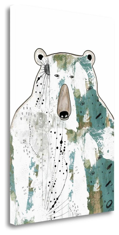 "Brown Bear" By Sarah Ogren, Giclee Print on Gallery Wrap Canvas, Ready to Hang