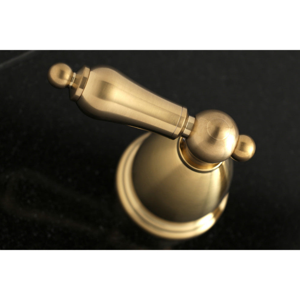 Kingston Brass Wall Mount Tub Faucet, Brushed Brass