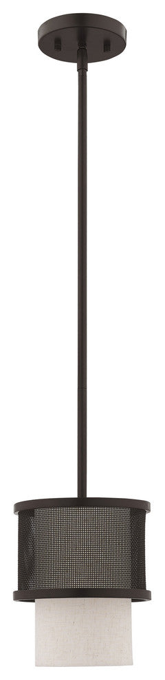 Livex Lighting Bronze 1-Light Mini Pendant