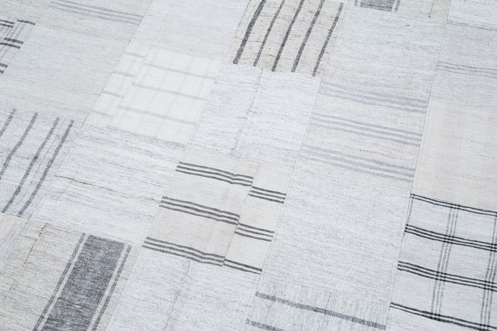 Rug N Carpet - Handmade Oriental 6' 8'' x 9' 10'' Tribal Patchwork Kilim Rug