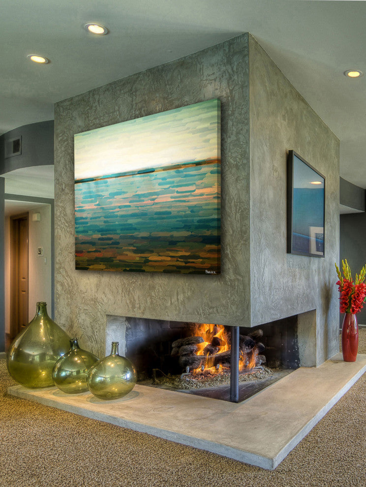 "Ormond Beach" Print on Canvas, 18"x18"