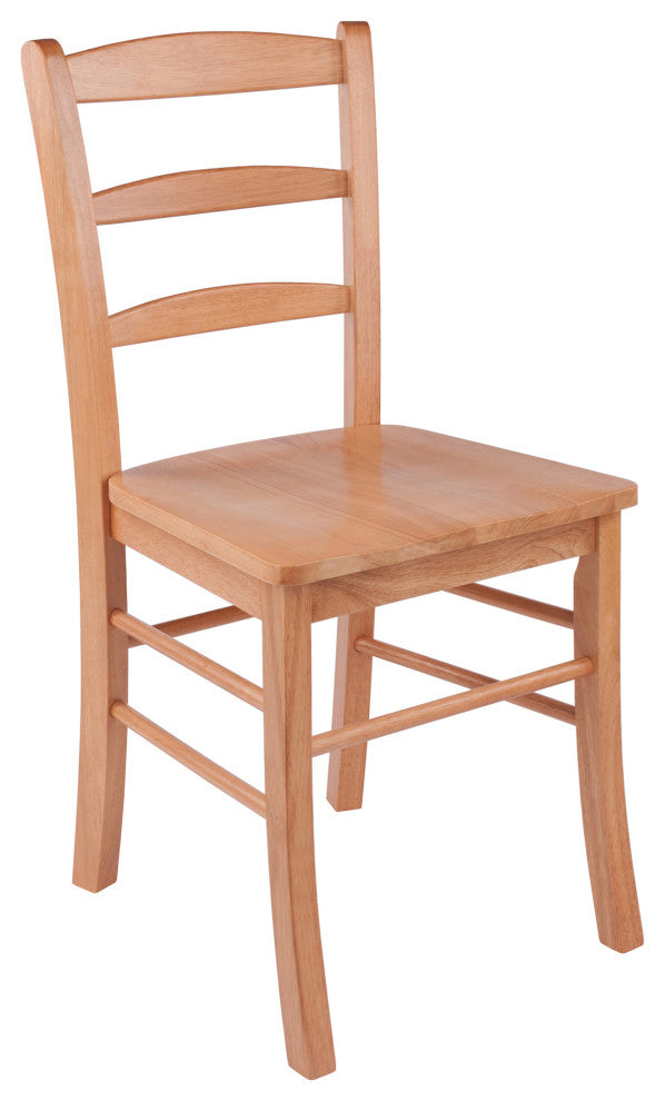 Benjamin Ladder-back Chairs, 2-Pc Set, Light Oak