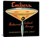 Embers Restaurant Cocktail Lounge, 36"X36"