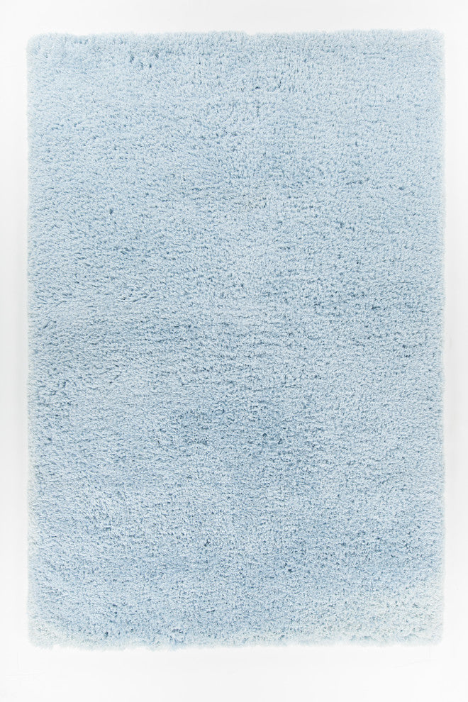 Osim Contemporary Area Rug, Sky Blue, 9'x13'