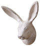 Whitewashed Cast Iron Decorative Rabbit Hook 5"