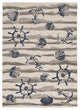 Lucia Ivory Seashore Indoor/Outdoor Accent Rug, Ivory, 7'7" X 10'10"