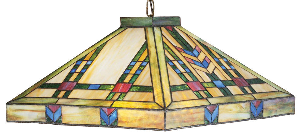 Meyda Lighting 26464 17"Sq Prairie Wheat Pendant