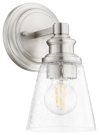 Quorum 509-1-65 One Light Wall Mount, Satin Nickel Finish