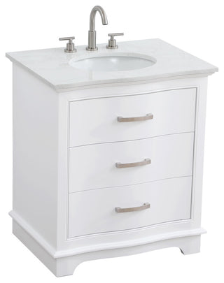 Home Living Knox 30" Single Bathroom Vanity, White