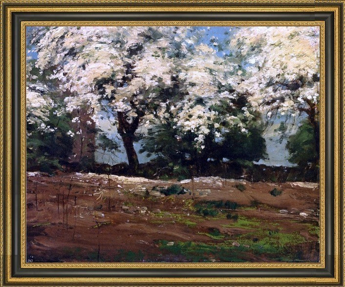Frederick Childe Hassam Blossoms Framed Premium Canvas Print, 20"x25"