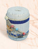 Wooden Barrel Coin Bank