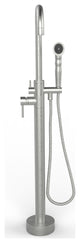 CastelloUSA Neptune Tub Filler Faucet, Brushed Nickel, Breeze Handle