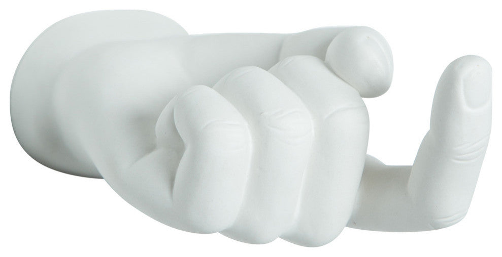 Interior Illusions Plus White Come Here Wall Mount, 7.5" Long