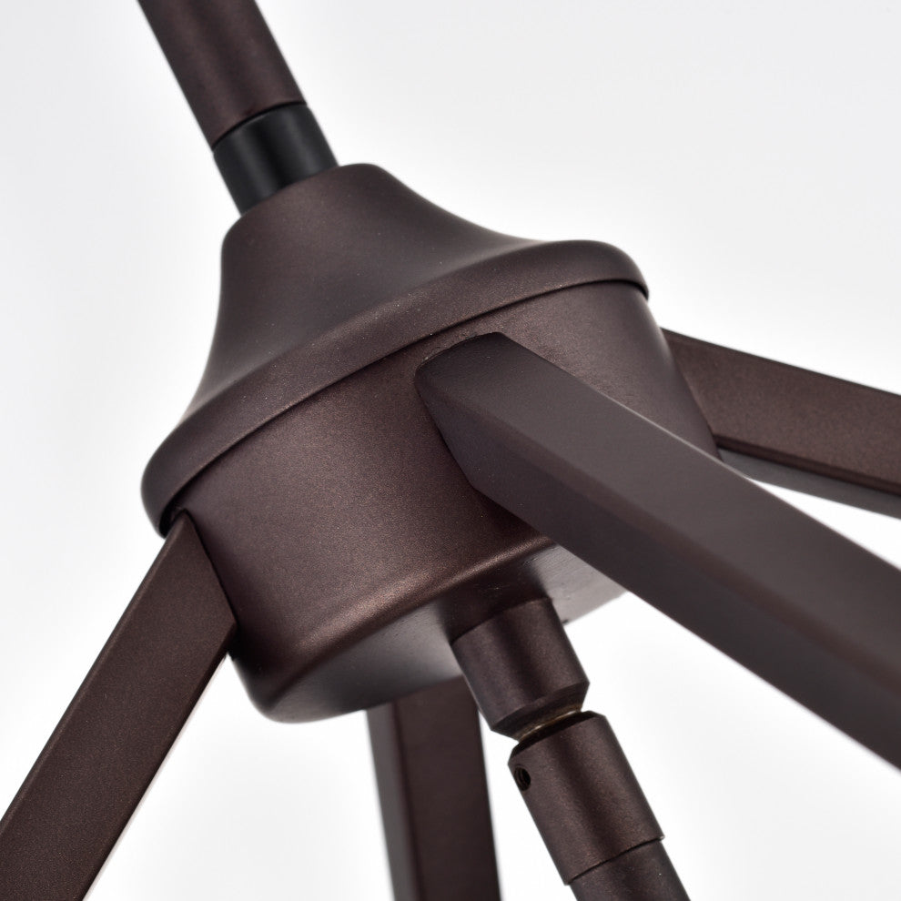 CHLOE Lighting IRONCLAD Industrial 4-Light Oil Rubbed Bronze Inverted Pendant