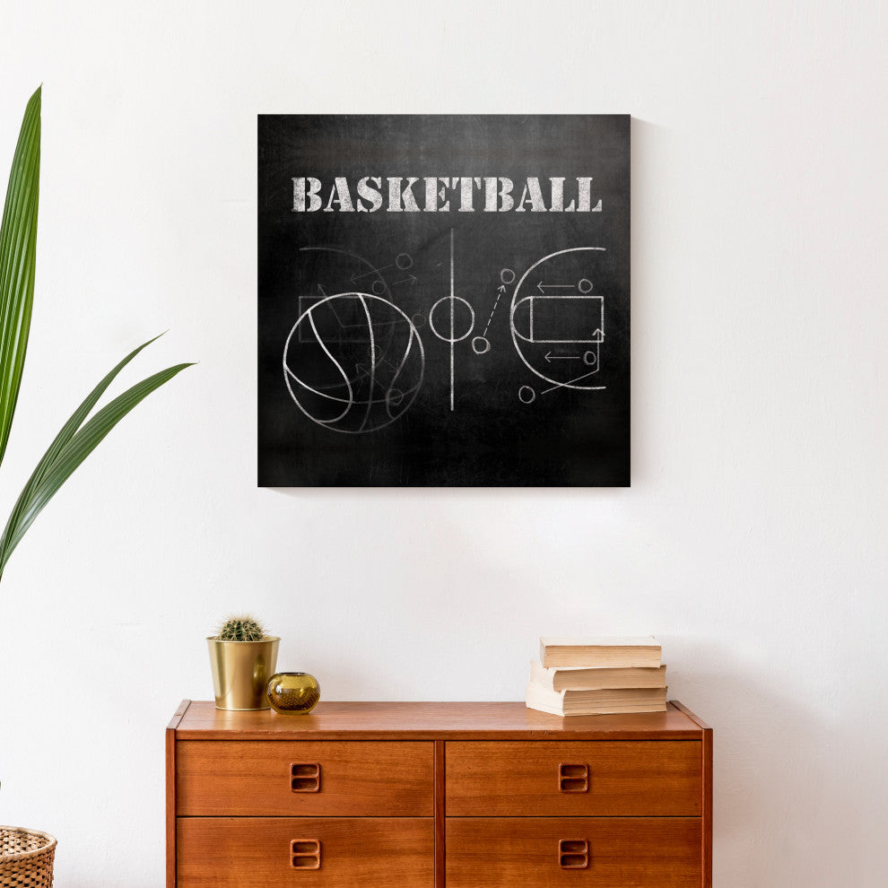 Basketball Plays 20x20 Canvas Wall Art