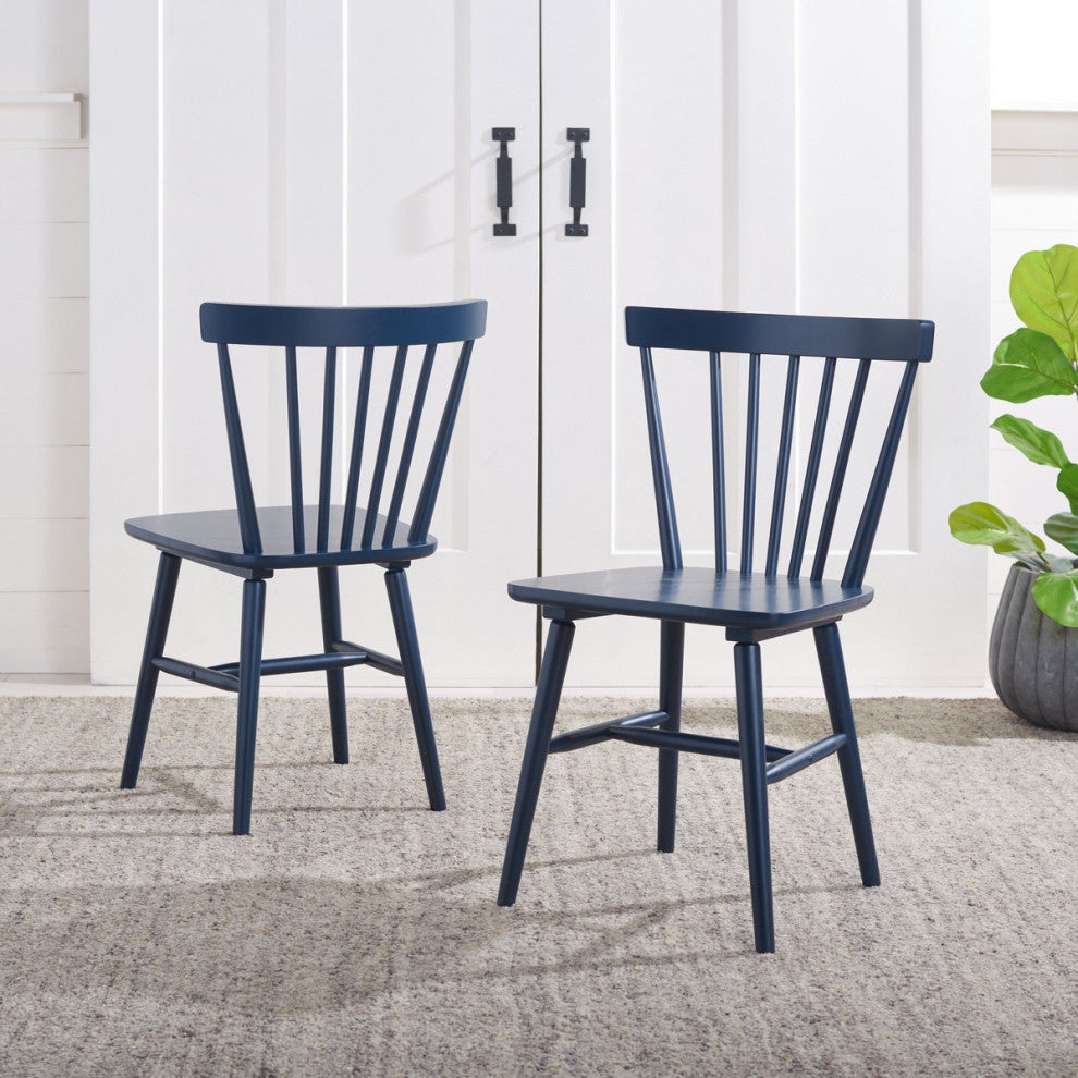 Safavieh Winona Spindle Dining Chair, Navy