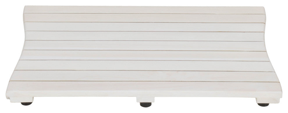 CoastalVogue Eleganto 23" Wide FloorMat ED1133, White