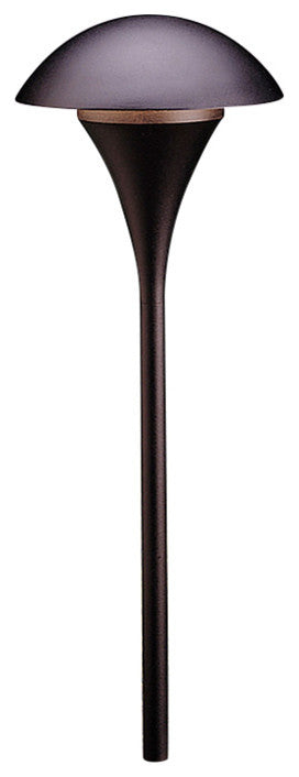 Kichler Eclipse 1-Light 12V Path and Spread Light, Textured Black, 9"x25"