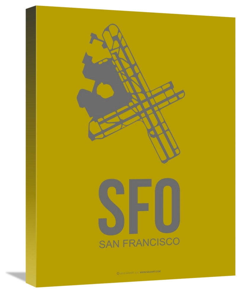 "SFO San Francisco Poster 3" Fine Art Print