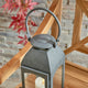 Antoinne Outdoor Lantern, Small, Gray, 6.5x6.5x15.75