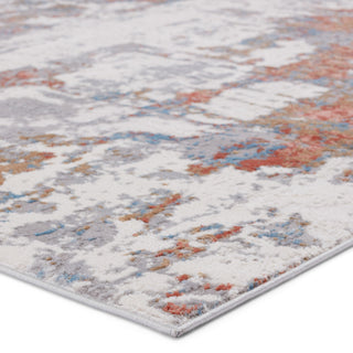 Vibe by Jaipur Living Tocarra Abstract Gray/Red Runner Rug 3'x12'